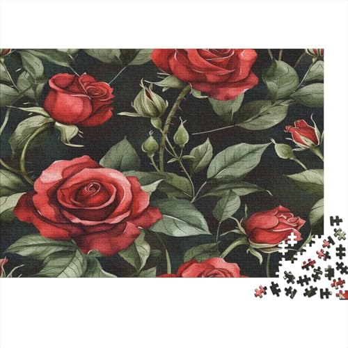 Rose Puzzle 1000 Teile Erwachsener Kniffel Spaß Für Die Ganze Familie - Abwechslungsreiche 1000 Puzzleteilige Motive Puzzlespiel Erwachsene, Puzzel 1000pcs (75x50cm) von AVBBGERII