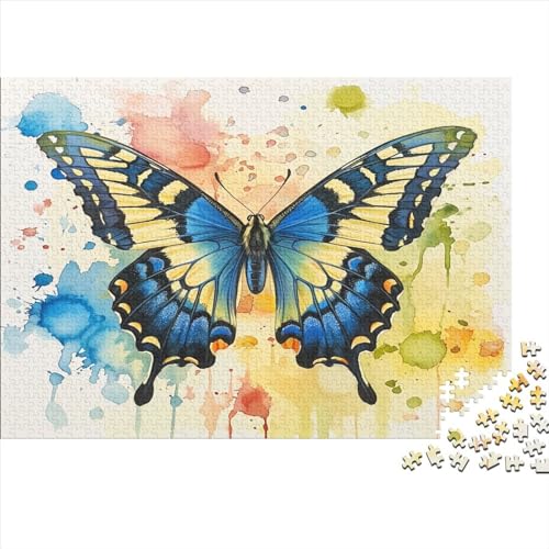 Schmetterling 1000 Stück Puzzles Für Erwachsene Teenager Stress Abbauen Familien-Puzzlespiel 1000-teiliges Puzzle Kinder Lernspiel Spielzeug Geschenk Puzzel 1000pcs (75x50cm) von AVBBGERII