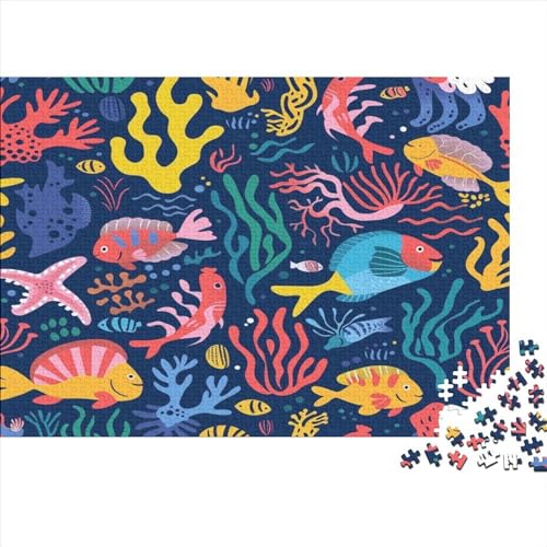 Shoal of SternFische 1000 Stück Puzzle Für Erwachsene 1000 Stück Puzzle Für Erwachsene-Crazy Süßigkeiten-1000 Stück Puzzle Große Puzzles Kinder Lernspiel Spielzeug Geschenk Puzzel 1000pc von AVBBGERII