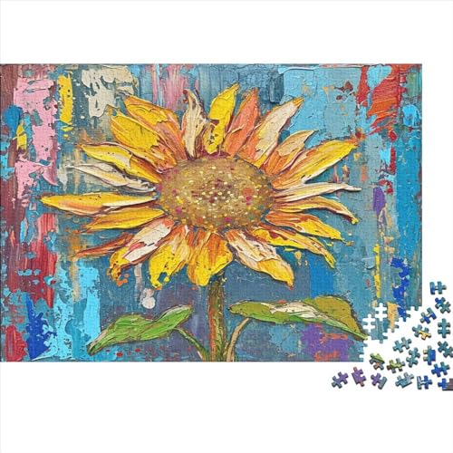 SonneBlume Puzzle 1000 Teile Puzzle Erwachsene Schwieriges Schwer Puzzle Für Erwachsene Und Kinder Ab 14 Jahren Puzzel 1000pcs (75x50cm) von AVBBGERII