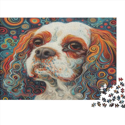 Spaniel Hund Puzzle 1000 Teile Puzzle Für Erwachsene Und Kinder Ab 14 Jahren,Puzzlespiel Erwachsenen Puzzlespiel Puzzel 1000pcs (75x50cm) von AVBBGERII