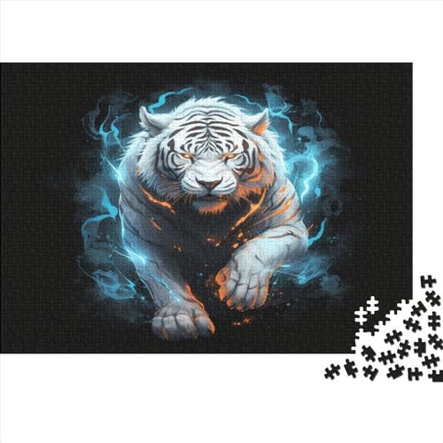 Tiger Puzzle 1000 Teile Puzzles Für Erwachsene Lernspiel Herausforderungsspielzeug 1000-teilige Puzzlespiel Für Erwachsene Kinder Puzzel 1000pcs (75x50cm) von AVBBGERII