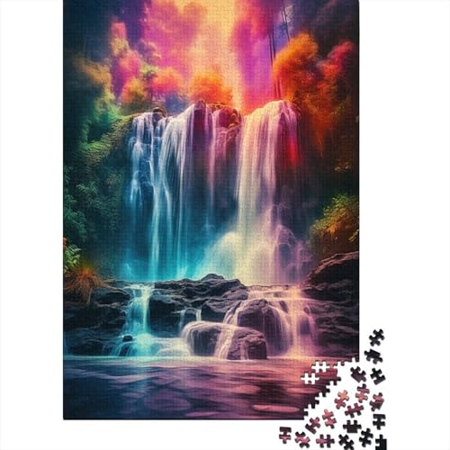 Waldkaskade Puzzle 1000 Teile Puzzle Für Erwachsene Und Kinder Ab 14 Jahren Puzzel 1000pcs (75x50cm) von AVBBGERII