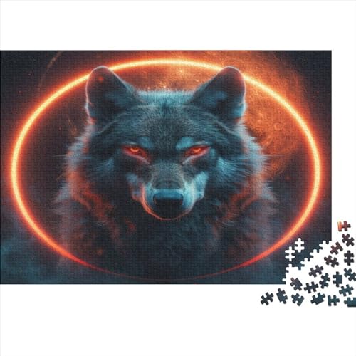 Wolf 1000 Stück Puzzle Für Erwachsene 1000 Stück Puzzle Für Erwachsene-Crazy Süßigkeiten-1000 Stück Puzzle Große Puzzles Kinder Lernspiel Spielzeug Geschenk Puzzel 1000pcs (75x50cm) von AVBBGERII