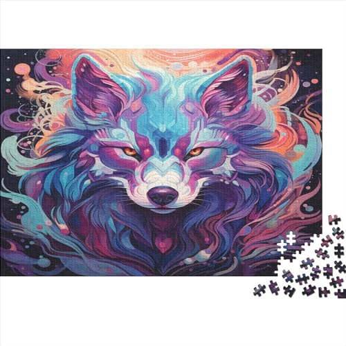 Wolf 1000 Stück Puzzles Für Erwachsene Teenager Stress Abbauen Familien-Puzzlespiel 1000-teiliges Puzzle Kinder Lernspiel Spielzeug Geschenk Puzzel 1000pcs (75x50cm) von AVBBGERII