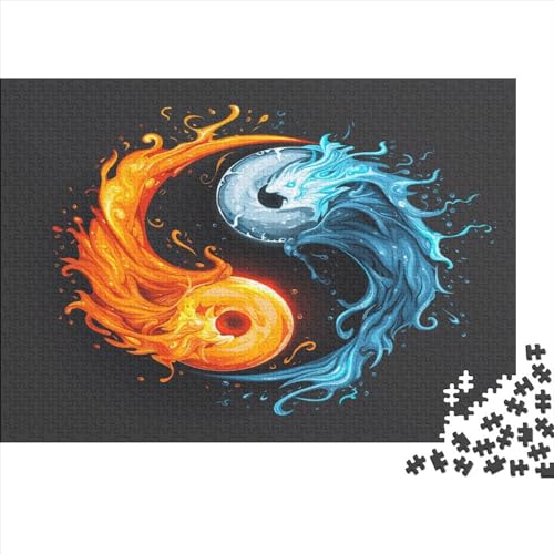 Yin Yang Bagua Puzzle 1000 Teile Erwachsener Kniffel Spaß Für Die Ganze Familie - Abwechslungsreiche 1000 Puzzleteilige Motive Puzzlespiel Erwachsene, Puzzel 1000pcs (75x50cm) von AVBBGERII