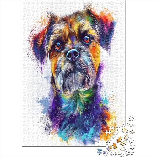 Yorkshire Terrier Puzzle 1000 Teile,Puzzlespiel Für Erwachsene,Impossible Puzzle,Puzzle GesKükenlichkeitsspiel Für Die Ganze Familie, Geschenke Für Männer/Frauen Erwachsenen Puzzel 1000pcs (75x50cm) von AVBBGERII