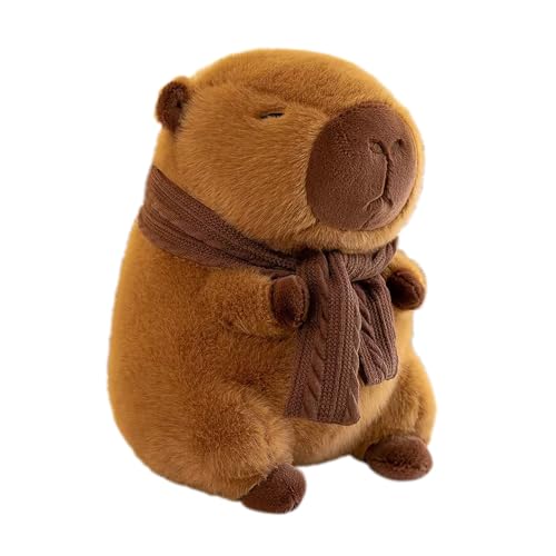 AVCXEC Capybara Plüschtier, 25cm Niedliche Capybara Kuscheltier, Capybara Plüsch Spielzeug Plüschpuppen Kawaii Plüschtier Kuscheltie für Kinder Kuscheltier Plüsch für Kindergeburtstag Geschenk von AVCXEC