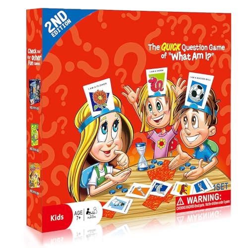 AVCXEC Wer Ist Es Spiel, Wer Bin ich Spiel, Spiel Wer Bin Ich, was Bin ich Spiel, Spiel Wer Ist Es, Wer Ist Es Spiel Kinder, Brettspiel für Kinder, Familienspiele, für 2-6 Spieler ab 6 Jahren von AVCXEC