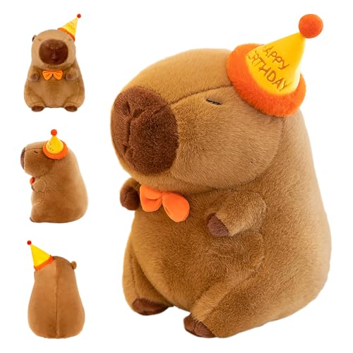 AVCXEC Capybara Kuscheltier, 23cm Niedliche Capybara Plüschtier Squishmallow Capy-bara Plushies mit Geburtstag Kuscheltier Capy-bara Stofftier PlüschCapybara Plushie Puppen für Jungen Mädchen AVCXEC Capybara Kuscheltier, 23cm Niedliche Capybara Plüschtier Squishmallow Capy-bara Plushies mit Geburtstag Kuscheltier Capy-bara Stofftier PlüschCapybara Plushie Puppen für Jungen Mädchen von AVCXEC