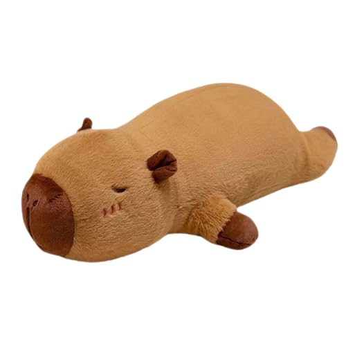 Capybara Plüschtier, 50cm Capybara Langes Kissen Riesen Niedliche Capybara Kuscheltier Capybara Plushies Puppen Capybara Plüsch Kissen Lang Super Weiche Gefüllte Spielzeug Plüsch für Kinder Home Deko von AVCXEC