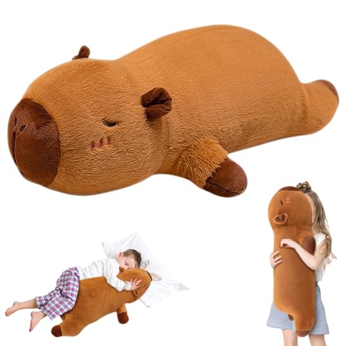 Capybara Plüschtier, 70cm Capybara Langes Kissen Riesen Niedliche Capybara Kuscheltier Capybara Plushies Puppen Capybara Plüsch Kissen Lang Super Weiche Gefüllte Spielzeug Plüsch für Kinder Home Deko Capybara Plüschtier, 70cm Capybara Langes Kissen Riesen Niedliche Capybara Kuscheltier Capybara Plushies Puppen Capybara Plüsch Kissen Lang Super Weiche Gefüllte Spielzeug Plüsch für Kinder Home Deko von AVCXEC