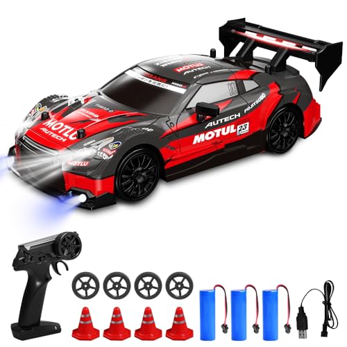 AVCXEC Drift Ferngesteuertes Auto, 1:24 Rennauto Mini RC Drift Car 2.4G RC Auto Spielzeug mit Fernbedienung und LED Licht 4WD 30 km/h Fernsteuerung Mini RC Car für Junge Mädchen Kinderspielzeug AVCXEC Drift Ferngesteuertes Auto, 1:24 Rennauto Mini RC Drift Car 2.4G RC Auto Spielzeug mit Fernbedienung und LED Licht 4WD 30 km/h Fernsteuerung Mini RC Car für Junge Mädchen Kinderspielzeug von AVCXEC