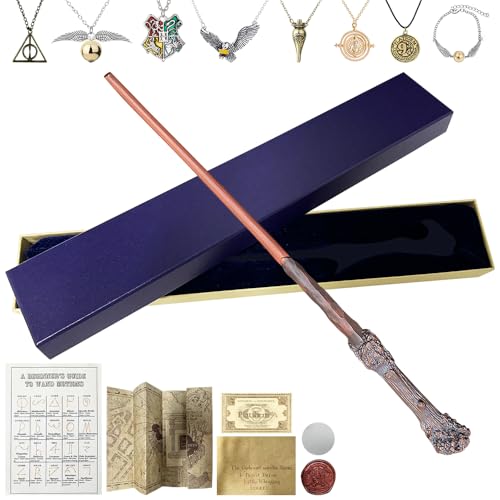 Zauberstab,Magie zauberstab mit Zauberspruch Karte,Halskette Der Heiligen Artefakte, Feuerlacksiegel und Ticket Zauberspruchblatt Anleitung Wizarding World Harz zauberstäbe für Cosplay (Zauberstab-b) Zauberstab,Magie zauberstab mit Zauberspruch Karte,Halskette Der Heiligen Artefakte, Feuerlacksiegel und Ticket Zauberspruchblatt Anleitung Wizarding World Harz zauberstäbe für Cosplay (Zauberstab-b) von AVCXEC
