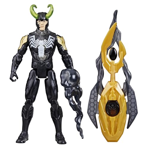 Avengers Marvel VenomVersus Epic World of Action Venomized Loki Figur mit Battle Gear Zubehör, 10,2 cm Superhelden-Spielzeug für Kinder ab 4 Jahren von AVENGERS