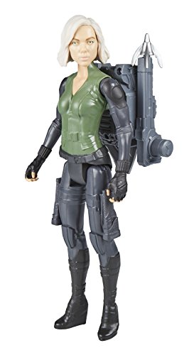 Marvel Hasbro – E0614 Avengers Infinity War – Titan Helden – Black Widow – 30cm Action Spielfigur mit Soundeffekt von AVENGERS