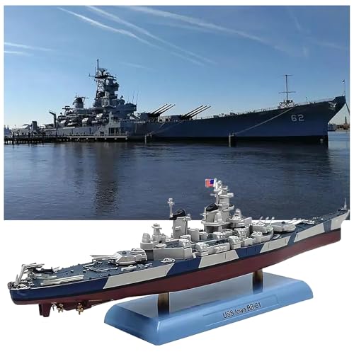 AVMLWEPA 1:1000 USS Iowa Schlachtschiffmodell BB61 Kriegsschiff Schlachtschiff Simulation statische Ornamente fertiges Produkt von AVMLWEPA