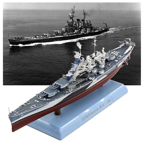 AVMLWEPA 1:1000 USS North Carolina Schlachtschiff Kriegsschiff World of Warships Modell Legierung Statische Verzierung Sammlungsgeschenk for Militärbegeisterte von AVMLWEPA