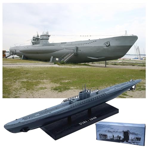 AVMLWEPA Deutsches U-Boot-Modell „Wolfpack U47“ im Maßstab 1:350, simulierte militärische Ornamente, fertiges Schiff ohne Abschnitt, klebstofffreies Farbtrennungsmodell, Hobby-Sammlung, Geschenk von AVMLWEPA