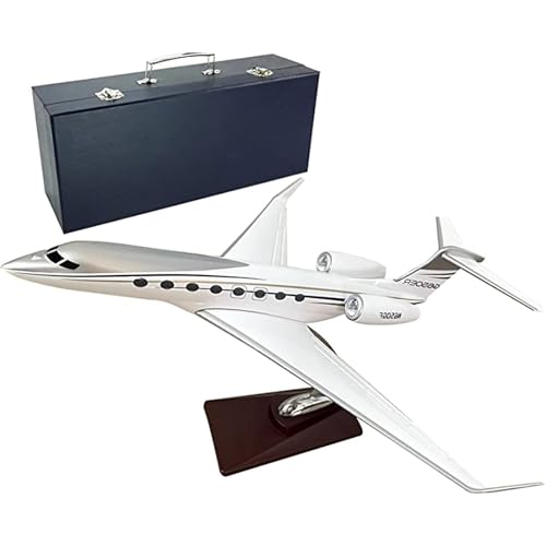 Gulfstream G650 Kunstharzmodell, Privatjet, 12,2 Zoll Luftfahrtflugzeug, Modellflugzeug im Maßstab 1:100, mit Ständer, Sammlerstücken und Dekoration for Erwachsene, Business Aviation Airliner von AVMLWEPA