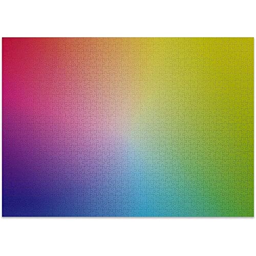 Lustiges und einfaches Farbverlaufspuzzle 500–6000 Teile mit coolem Regenbogen-Effekt, Pastellfarbe, Retro-Puzzle für Erwachsene (Farbe: A, Größe: 2000 Teile-Puzzle) von AVVEL