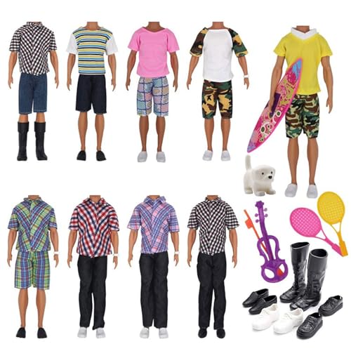 AVZYARDY 16 Teile/Satz Puppen Kleidung Schuhe Handgemachte 11 Zoll Puppen Kostüm Outfit Ersatzteile Zufällig für Jungen Puppen von AVZYARDY