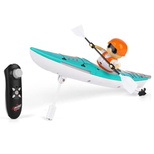 AVZYARDY 2,4 GHz RC-Kajakboot mit Buntem LED-Licht, innovatives realistisches Paddeldesign, Seen und Schwimmbäder, Spielzeug für Kinder, Geschenk für Jungen und Mädchen von AVZYARDY