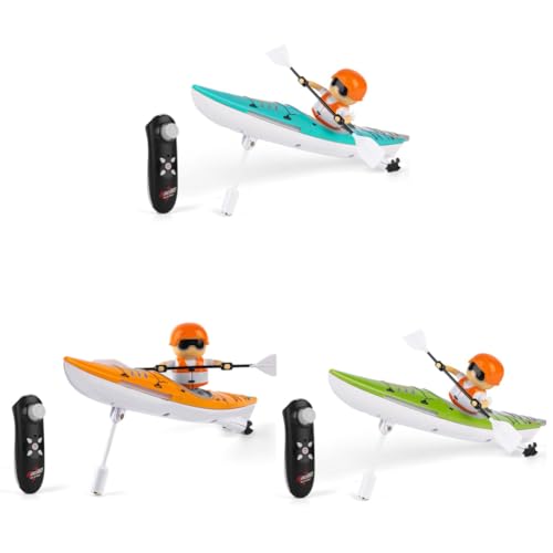 AVZYARDY 2,4 GHz ferngesteuertes Boot RC Kajak Boot Sommer Wasserspielzeug für Kinder (blau) von AVZYARDY