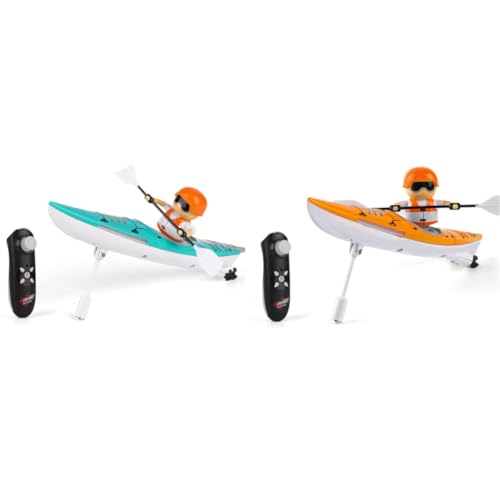 AVZYARDY 2,4 GHz ferngesteuertes Boot RC Kajak Boot Sommer Wasserspielzeug für Kinder (blau) von AVZYARDY