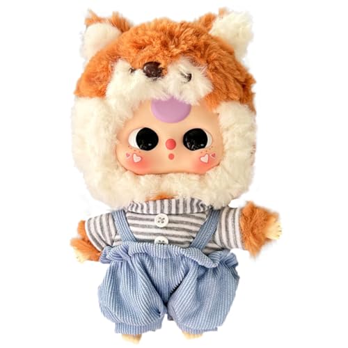 AVZYARDY 20 cm Baumwollpuppe, schöne Kleider, Overall, T-Shirt, Baumwollpuppe, schöne Kleidung, Mini-Plüschpuppenkleidung, Outfit, Anzieh, Spielhauszubehör von AVZYARDY