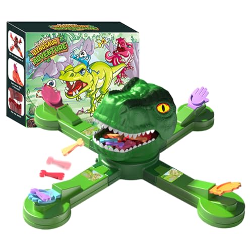 AVZYARDY Dinosaurier isst Knochen, Wettbewerbsspiel, Montessori-Spielzeug, Dinosaurier-Abenteuerspielzeug, Brettspiele, Hungriger Dinosaurier isst Bohnen, Strategiespiel, verbessert die Reak von AVZYARDY