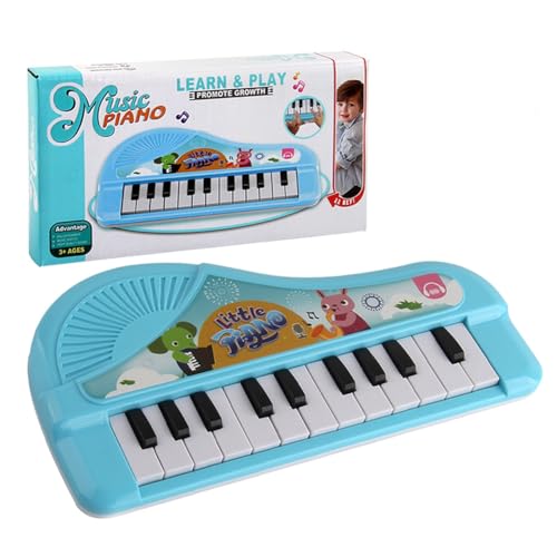 AVZYARDY Klavier, elektrische Tastatur, Geburtstagsgeschenk, Musikinstrument, Spielzeug, Unterricht, Musikinstrument, Multifunktionstastatur mit 13 Tasten für Kinder von AVZYARDY