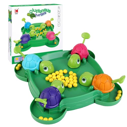 AVZYARDY Multiplayer Competitive Race Toy Interaktives Eat Ball Brettspiel Frühes Lernspielzeug Hungry Turtle Game Familienbrettspiel für 2 bis 4 Spieler für Kinder von AVZYARDY