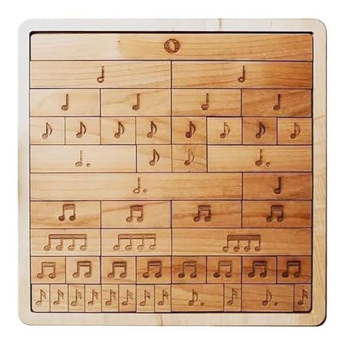 AVZYARDY Musiknoten-Holzpuzzle, frühpädagogisches Lernen, Musik-Puzzle-Spielzeug, Musik, Klassische Gespräche, Lernspielzeug, Spaß beim Lernen, Klavier, Musiknoten, Holzpuzzle, Geschenke für von AVZYARDY