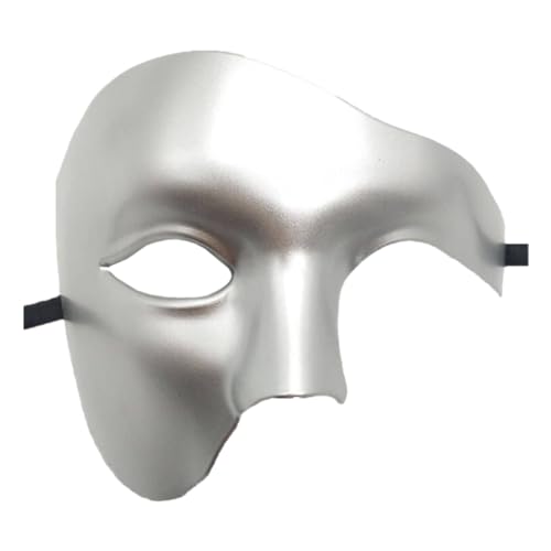 AVZYARDY Phantom Opera Halbgesichtsmaske Karneval Ein Auge Halbgesicht Phantommaske Abschlussball Party Nachtclub Maske Phantom Venezianische Maske Karnevalszubehör Theaterstil für Halloween von AVZYARDY