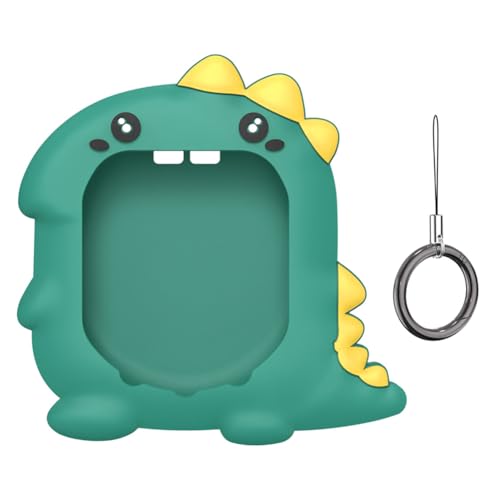 AVZYARDY Silikonhülle, Kratzfeste Schutzhülle, wasserdichte Schutzhülle, niedliches 3D-Dinosaurier-Muster mit Finger-Lanyard für Uni 2023 Virtual Pet Machine von AVZYARDY