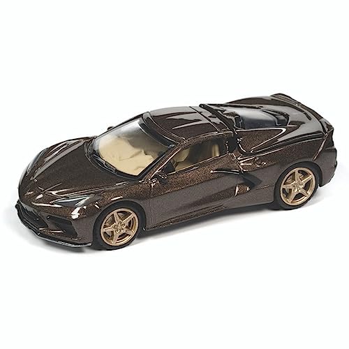 2020 Chevrolet Corvette Zeus Bronze Metallic Sportwagen Limited Edition 1/64 Druckguss Modellauto von Auto World von AW AUTO WORLD