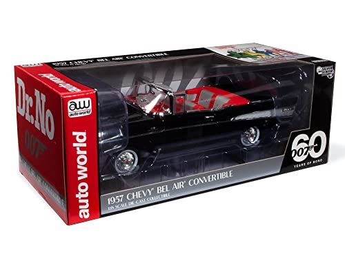 Auto World James Bond 1957 Chevrolet Bel Air Cabriolet 1:18 Druckgussmodell von AW AUTO WORLD