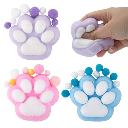 AWAVM Taba Squishy Squishy Pfote Katzenpfoten Squishy Taba Squishy XXL Squishy Cat Cat Paw Squishy Fufu Squishy Squishy Toy Quetsch Spielzeug, 3 Stück von AWAVM