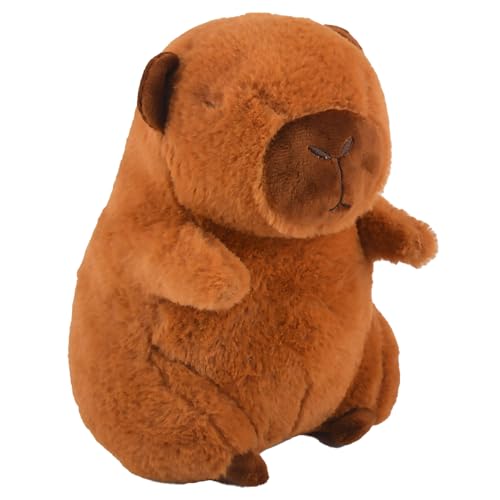 AWAVM Capybara Plüschtier, 25 cm Capybara Plushies Puppets, super weich, gefüllt, Plüsch-Spielzeug für Heimdekoration, Kinder, Geschenke von AWAVM