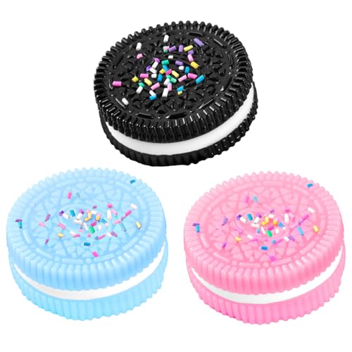 AWAVM Oreo Squishy, Anti-Stress-Spielzeug, Squishy Oreo Kawaii, Fufu Squishy für Kinder und Erwachsene, Anti-Stress-Spielzeug, Taba Squishy und Yoyo Squishy, für Entspannung zu Hause und im Büro, 3 von AWAVM