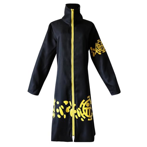 AWDOAJOI Cosplay-Kostüm, Anime, Trafalgar Law Unisex-Umhang, Übermantel, Outfits, Halloween, Party, Anzüge (Jacke, Größe S) von AWDOAJOI