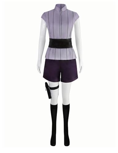 AWDOAJOI Cosplay Kostüm Anime Hinata Hyuuga Shorts Uniform Outfits Halloween Party Anzüge mit Zubehör (Größe M) von AWDOAJOI