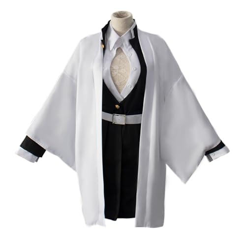 AWDOAJOI Cosplay Kostüm Anime Kanroji Mitsuri Röcke Kimono Umhang Uniform Halloween Party Anzüge (Größe XL) von AWDOAJOI