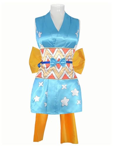 AWDOAJOI Cosplay Kostüm Anime Nami kurzer Kimono Rock Uniform Halloween Party Anzüge (XX-Large) von AWDOAJOI