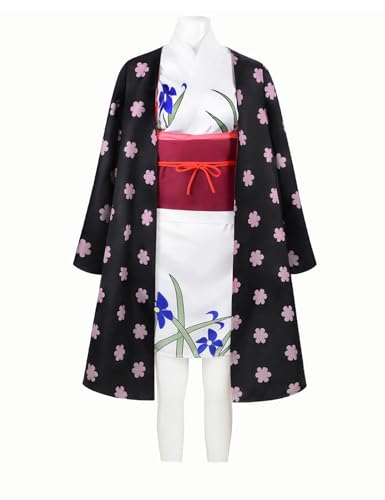 AWDOAJOI Cosplay-Kostüm Anime Nico Robin Einteiler Damen Kimono-Kleid Uniform Halloween Party Anzüge (groß) von AWDOAJOI