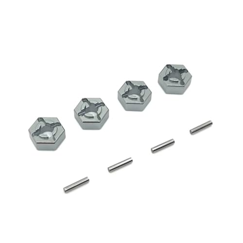 AWGSRZIU Metall 12 -mm -Rad -Hex -Hub -Adapter -Adapter kompatibel mit verschiedenen 1/16 RC -Autokubstanteilen(Grey) von AWGSRZIU