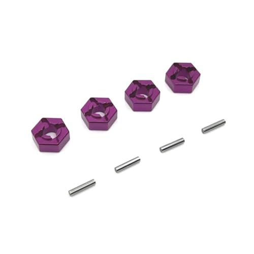 AWGSRZIU Metall 12 -mm -Rad -Hex -Hub -Adapter -Adapter kompatibel mit verschiedenen 1/16 RC -Autokubstanteilen(Purple) von AWGSRZIU