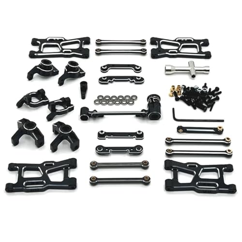 AWGSRZIU Metallmodifikation und Upgrade -Kit kompatibel mit 1/14 1/12 RC Cars C8803 Teile Stilteile(Black) von AWGSRZIU