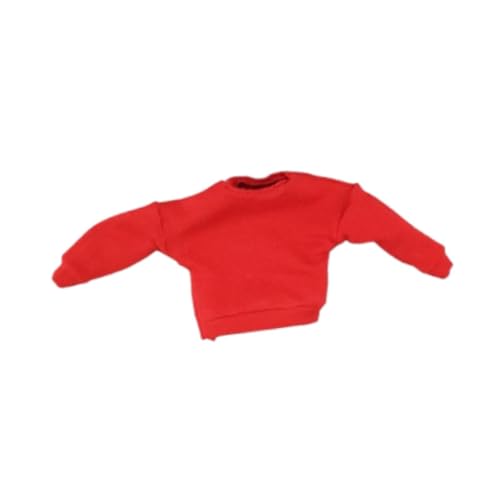 ＡＷＨＡＯ 1/12 Actionfigur Pullover Outfits für Kinder Spielzeug Kleidung für 6 Zoll Figur, Rot von ＡＷＨＡＯ